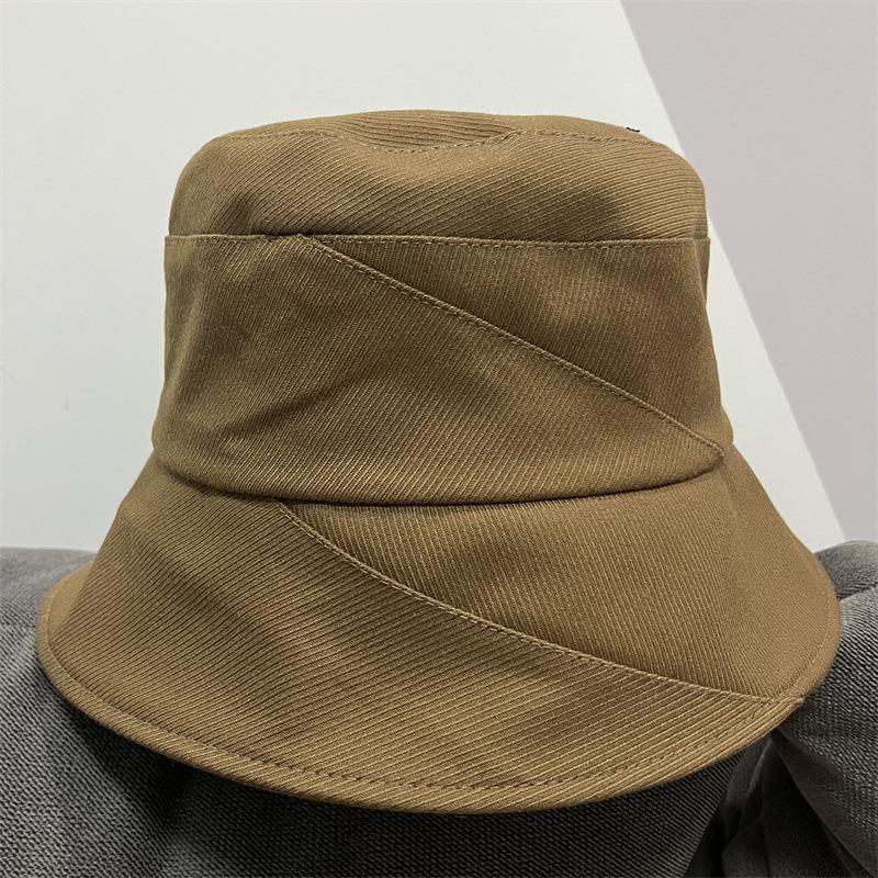 Solid Color Travel Versatile Basin Hat Spring and Autumn Day Show Face Small Personality Cloth Hat Sunshade Fisherman Hat Children Tide Versatile