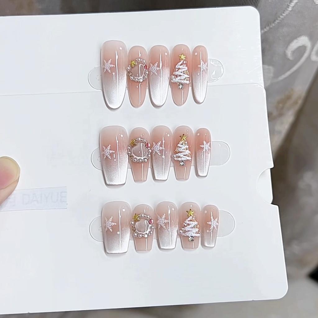 Чистые ручной работы фототерапевтические носимые замороженные готовые изделия многоразовые наклейки для нейл-арта