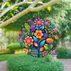 Creative Blooming Flowers Wind Spinner - 3D Stainless Steel Hanging Wind Catcher (25.4cm) - Kinetic