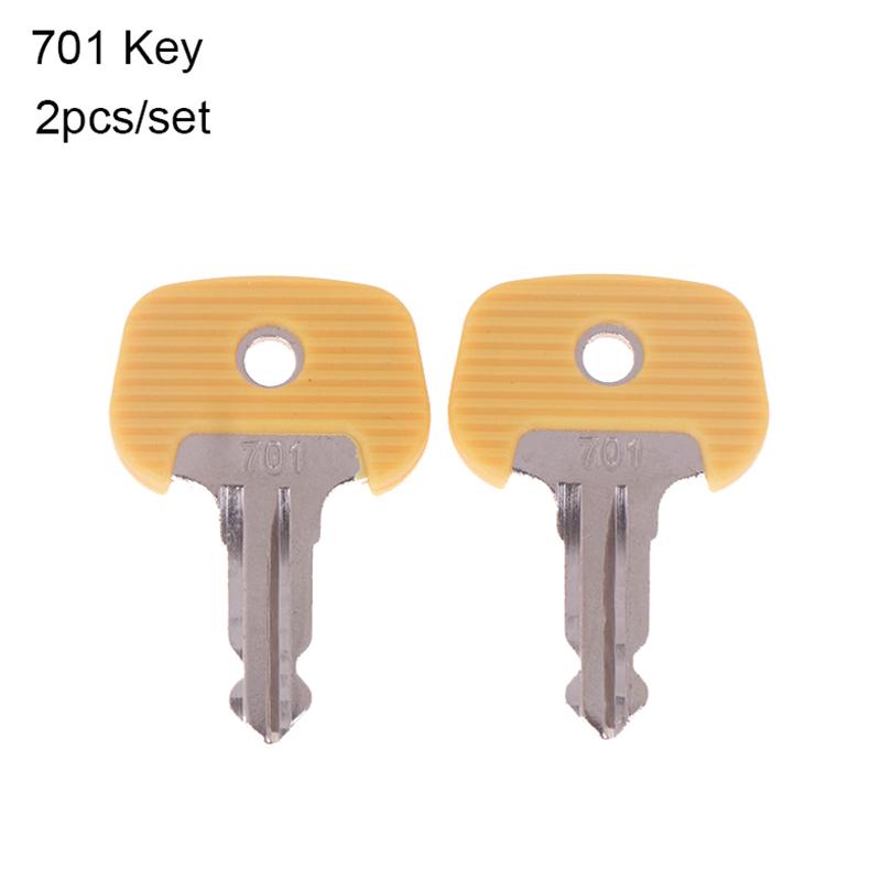 2Pcs 701 Forklift Ignition Key For Trucks 28520480 Yellow Ignition Key Power Start Key Manual Electric Forklift Accessories