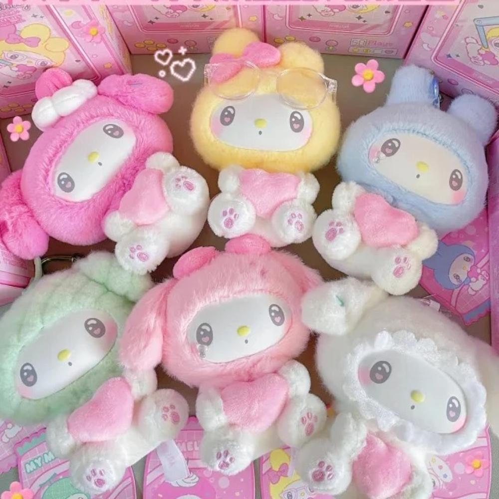 My Melody 50-летие Серия молочных конфет Слепая коробка Каваи Аниме Экшн Мистери Бокс Милая Кукла Подарок