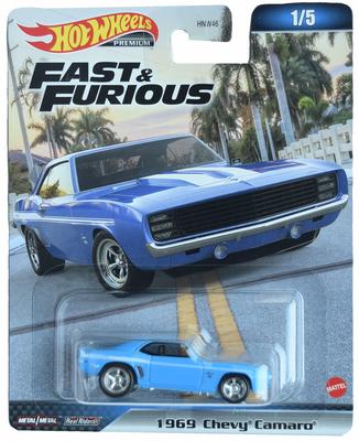 Hot Wheels 1969 Chevrolet Camaro из Форсажа, 1/5 [Синий]