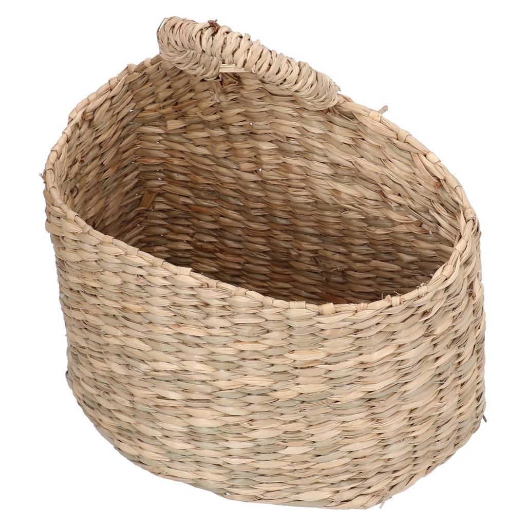 Hanging Basket Seagrass Woven Wall Hanging Storage Basket Organizer for Home Garden Decoration