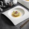 Ceramic Dinner Plate Creative Square Deep Plate Thick Soup Plate Dessert Plates Sushi Plates Restaurant Specialty Tableware