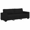 VidaXL 3-seater Sofa Black 180 Cm Fabric, Sofa, Three-seater Sofa, 3-seater Fabric Sofa, Divan, Fabric Sofa 4105178