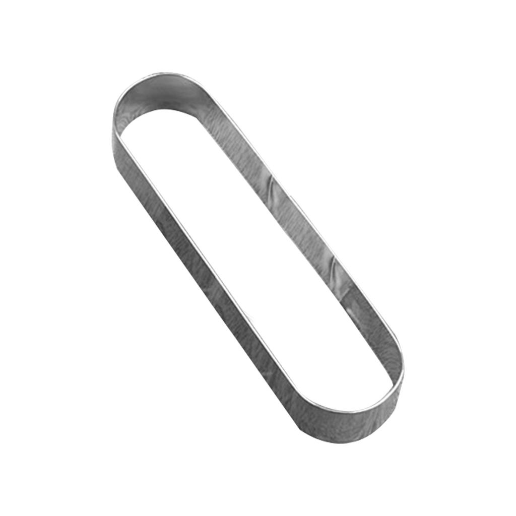 Прямоугольная форма для муссового торта, формочка для печенья из нержавеющей стали, мини-длинная овальная форма для печенья, геометрическая металлическая формочка для печенья