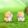 Sweet Akita Puppy Resin Miniature Diy Decor Cute Accessories For Car And Home Decoration
