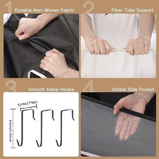 Органайзер для обуви Yousheng 8 ярусов, подвесной органайзер для обуви на дверь, подвесное хранение обуви в шкафу с большими глубокими карманами, вмещает 16-24 пары кроссовок, сандалий