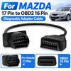 16Pin Female Port OBD Adapter Cable 17Pin Male Plug Car Diagnostic Cable  For Mazda Vehicles