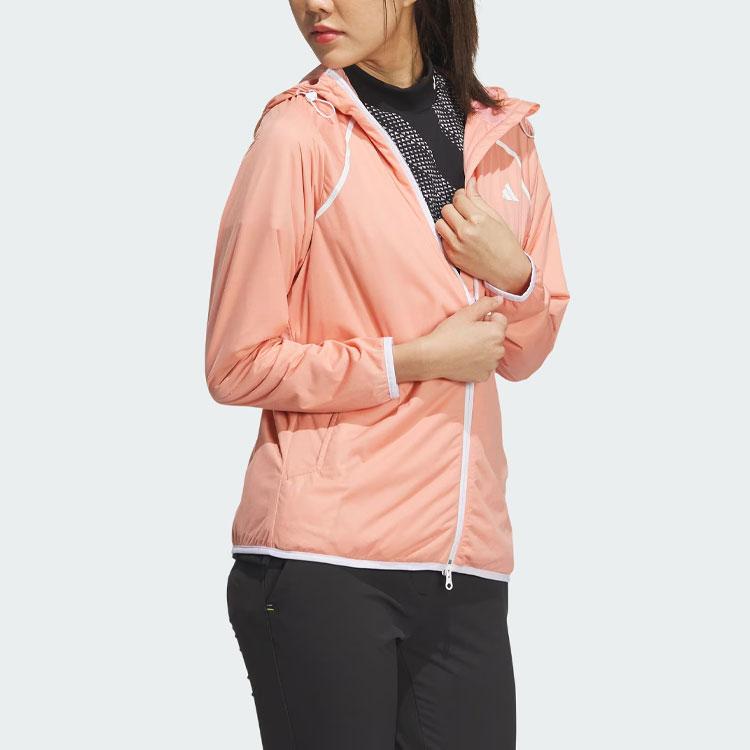 adidas Куртки Женские Розовый Umber С капюшоном Умеренный Другое HY0849