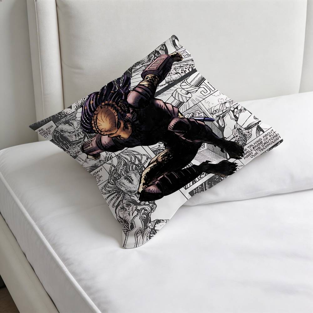 Cool The PPredator Square Pillow Cover Decorative Throw Pillow Case for Sofa Couch Bed Home Car Living Room Decoration