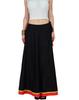 Bimba Women Long Boho Maxi Skirt Cotton Flared Skirts With Drawstring Waist