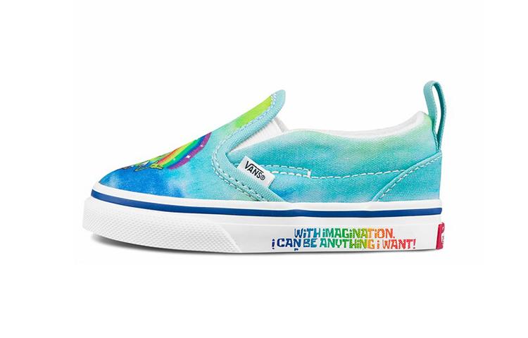 Vans Slip-On SpongeBob SquarePants X Velcro Toddler 'Imaginaaation' VN000UBSZAW
