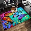 Purple Butterfly Garden Office Rug Chair Mat, Entryway Carpet, Suitable for Front Door, Bedroom, Living Room, Desk, Holiday Gift