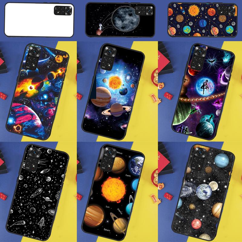 Magic Space Moon Planet Case For Xiaomi Redmi Note 9 10 11 12 13 14 Pro 9S 10S 11S 12S Redmi 14C 10C 12C 13C Cover