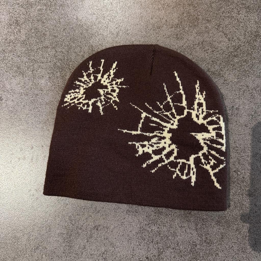 Beanie Knit Fashion With Print Design For Daily Outdoor Cold Use Climate