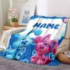 Custom Name Happy Birthday Celebration Party Blanket For Couch Bed Plush Cozy Fuzzy Blanket Super Soft Warm Blankets For Fall And Winter 0916259