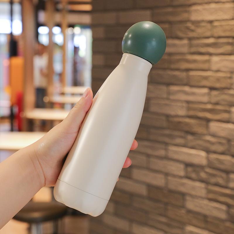 Creative Bowling Thermos Cup Stainless Steel Portable Water Bottle Leakproof Drinking Bottles Gym Travel Outdoor Sports Kettle