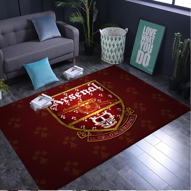 1PC rug Arsenal Football Club Crest Carpet, Chair Rug,Area Rug for Office Bedroom living rooms bedroom, Doormat decor Christmas fan gifts