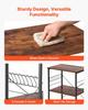 Kitchen Utility Cart, 3 Tier 60 cm Microwave Stand Coffee Cart, Heavy Duty Storage Rack, Service Trolley on Wheels, Industrial Rolling Work Table with