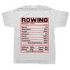 Rowing Nutrition Facts Rower Team T Shirts Graphic Streetwear Short Sleeve Birthday Gifts Summer Style T-shirt Mens Clothing