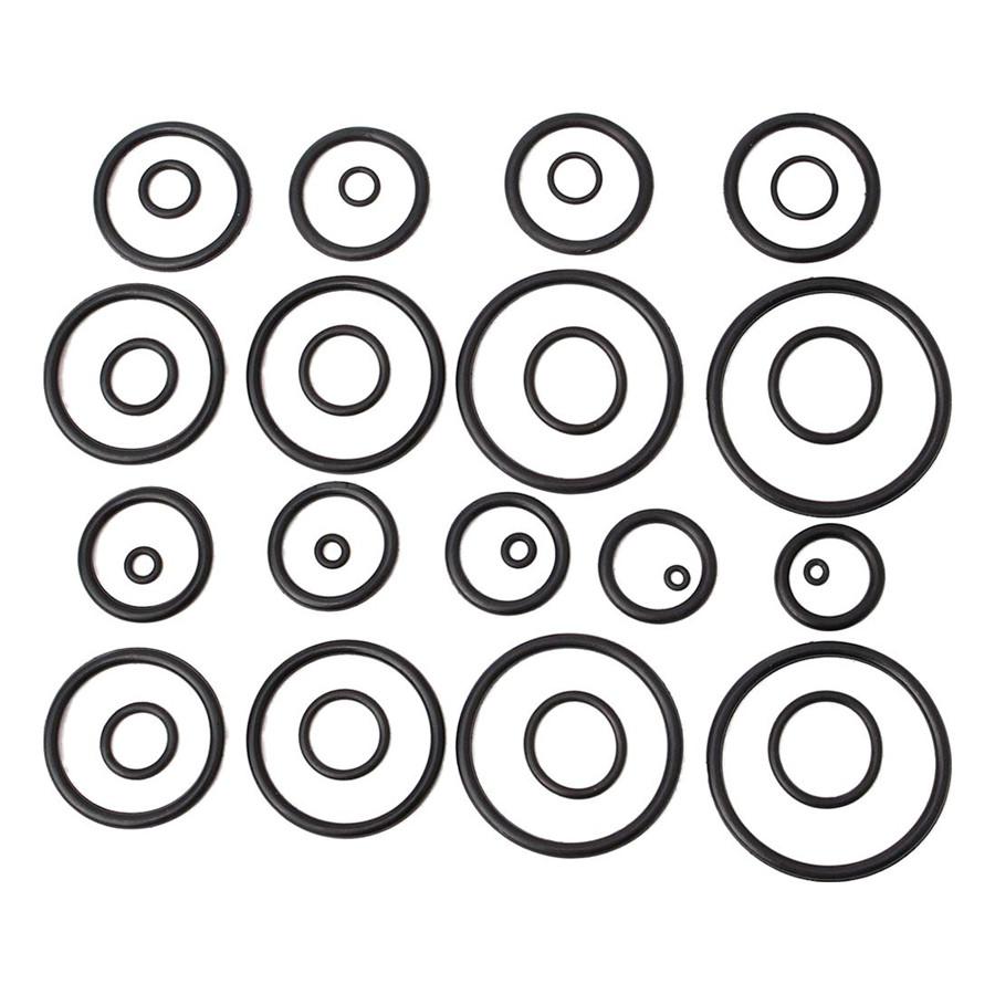 407Pcs Rubber O Ring Assortment Set Seal Plumbing Garage Kit With Case O-Ring Washer Seals Black