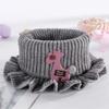 Wool Warm Scarves Outdoor Scarves Knitted Baby Scarf New Ruffle Neck  Kids