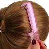 New Anti-static Women Anti-static Beauty Handle Comb Steel Tooth Styling Wig Tool