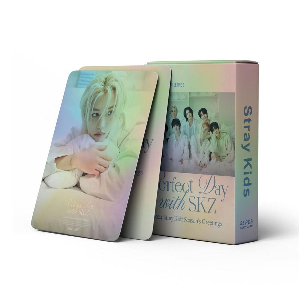 Stray Kids Поки Фотокарточки 1 коробка (55 карт) 16 типов