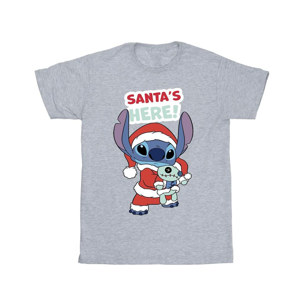 Disney Mens Lilo & Stitch Santa´s Here T-Shirt