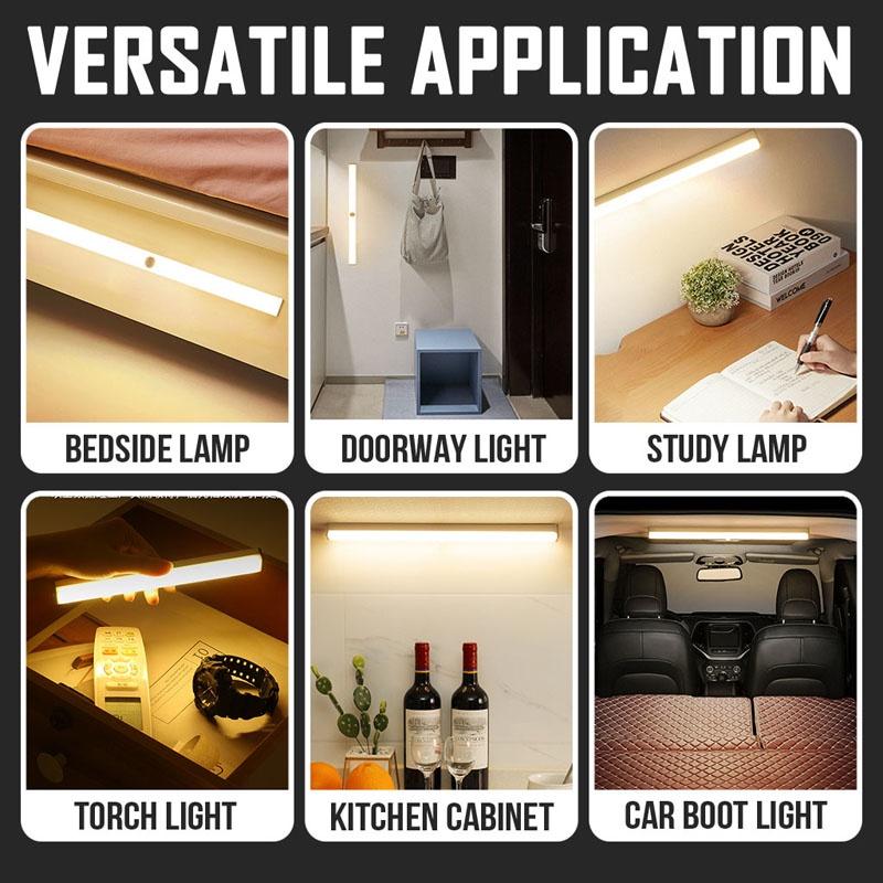 Multifunction USB Rechargeable Led Light Tube Magnetic Night Market Light Portable Emergency Camping Fishing Night Light