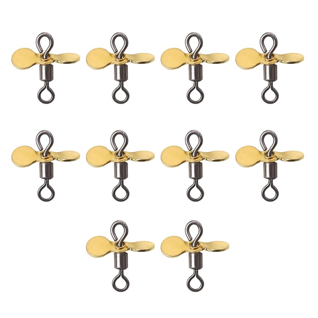 10Pcs Spin Fishing Lure Blades Plug Casting Fly Propeller Spinnerbait Prop DIY Fishing Lure Hook Bait Fishing Accessory