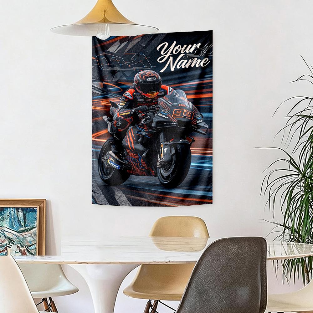 Jorge Lorenzo Custom Your Name Wall Decor Tapestry Art For Pet Memorial Birthdaywedding Party Backdrop Family Gift