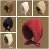 Anti-cold Beanie Cap Solid Color Ear Protection Hat Fashion Lambswool Cap Winter Season