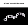 100 Pieces Plant Support Clips Round 2.5mm Growing Greenhouse Vegetable Fruit Ties Branch Stake Fastener Frame Buckle