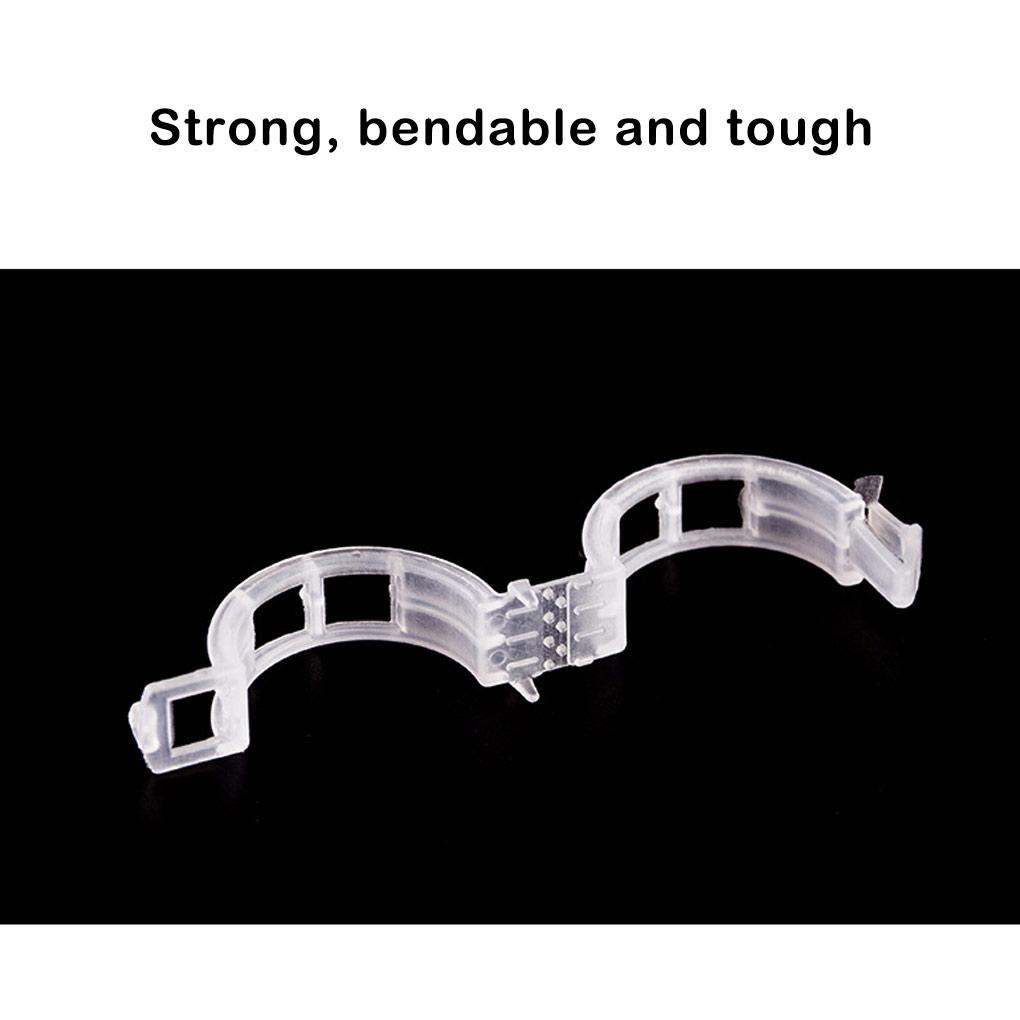 100 Pieces Plant Support Clips Round 2.5mm Growing Greenhouse Vegetable Fruit Ties Branch Stake Fastener Frame Buckle