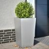 VidaXL Planters 2 Pcs 45x45x75 Cm Galvanized Steel, Outdoor Planter, Flower Box, Garden Box 851105