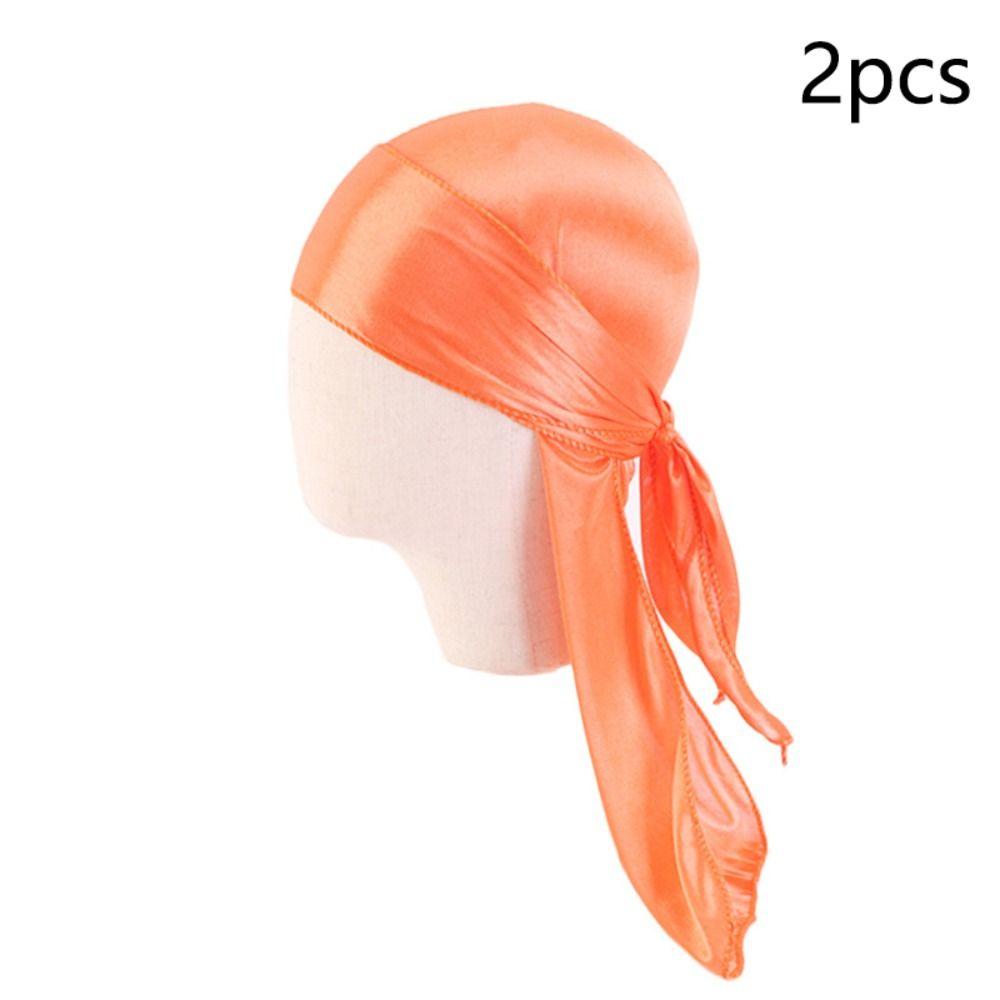2шт Дураг Пиратская шляпа Имитация шелка Детский тюрбан Хиджаб Кепка Эластичная повязка на голову для мальчика