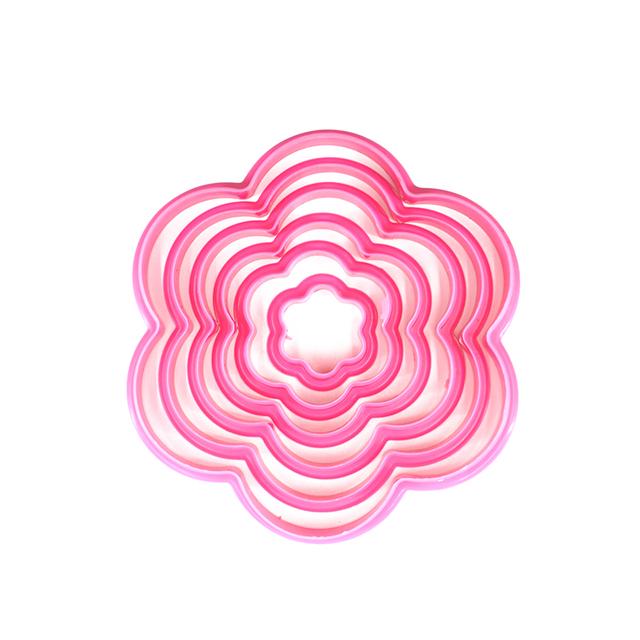 6 шт./компл., форма для выпечки помадки для печенья в форме рождественской елки, форма для печенья в форме цветка/сердца/звезд, формы для украшения торта, формы для выпечки