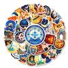 10/30/50 шт. Наклейки с граффити «Ramadan Kareem», золотая луна, «Eid Mubarak», мультяшные наклейки, водостойкие, для DIY, телефона, багажа, вечеринки, декор