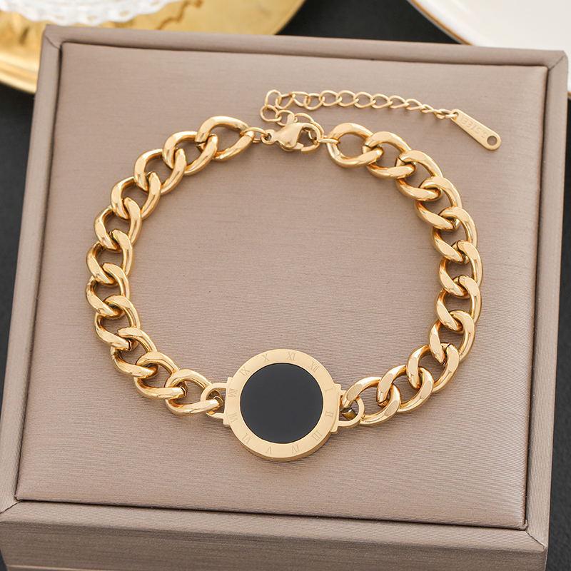 Женский модный браслет из титановой стали: Элегантный японский и корейский дизайн, Нержавеющая сталь с защитой от выцветания, Универсальные ювелирные изделия.