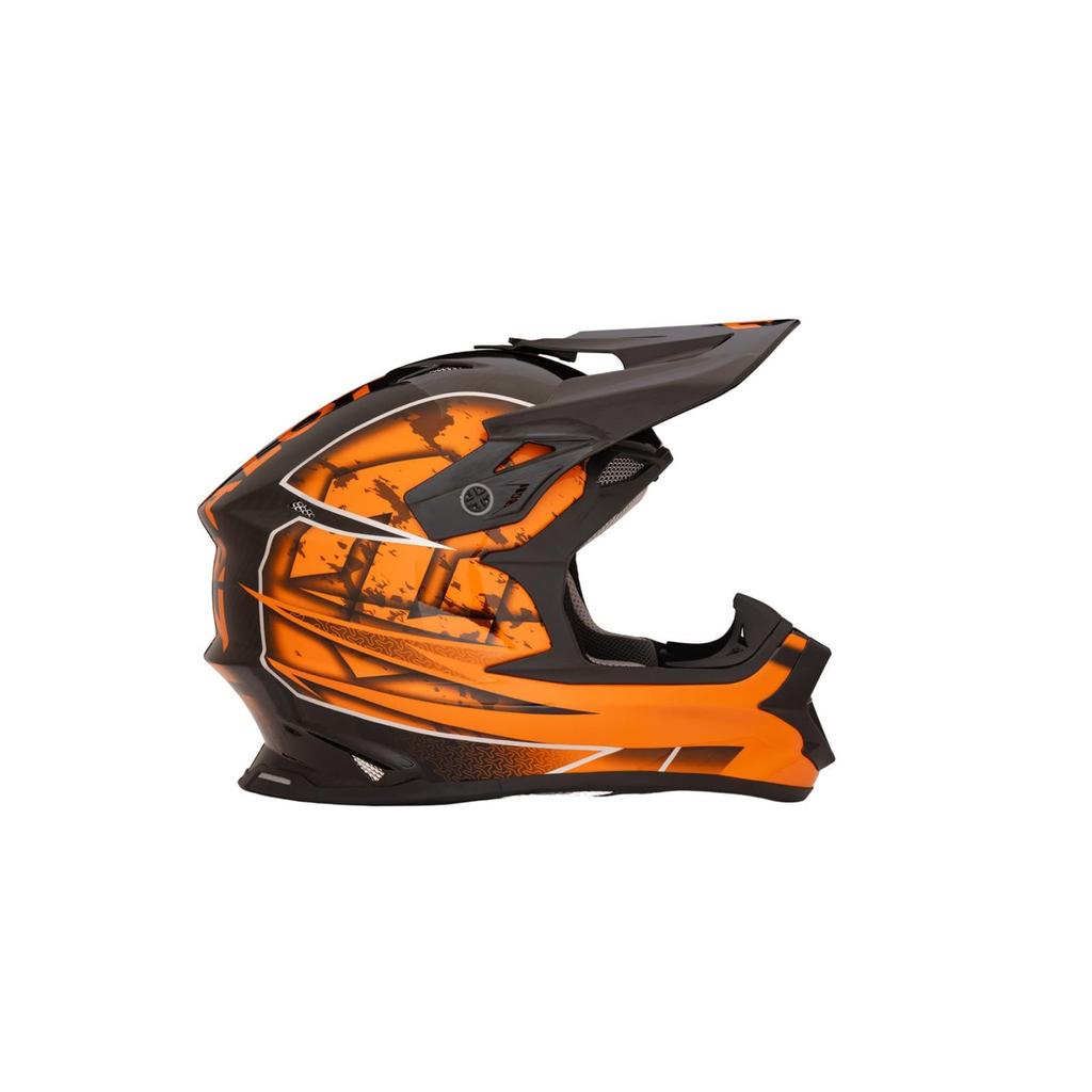 ZEALOT Mud Jumper II Carbon Hybrid Graphic Size Off-Road Helmet, Standard, Orange, S, 55-56cm (MJC0017/S)