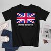 Больше дизайнов Унисекс Футболка Флаг Соединенного Королевства UK Великобритания Футболки с принтом Однотонные футболки Унисекс Одежда для мальчиков 100% Хлопок
