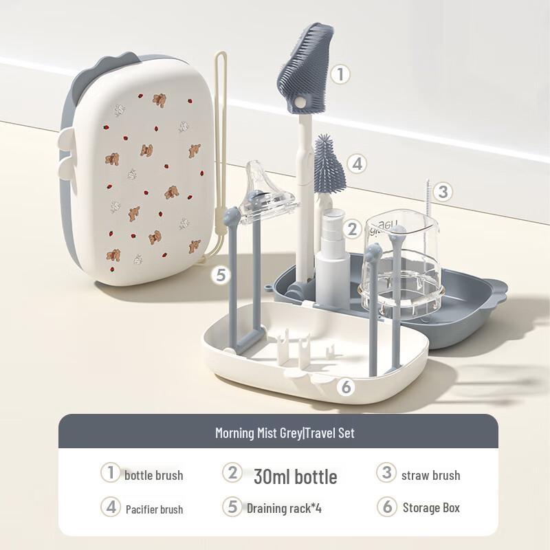 YOUKEBEI Портативный дорожный набор для чистки детских бутылочек