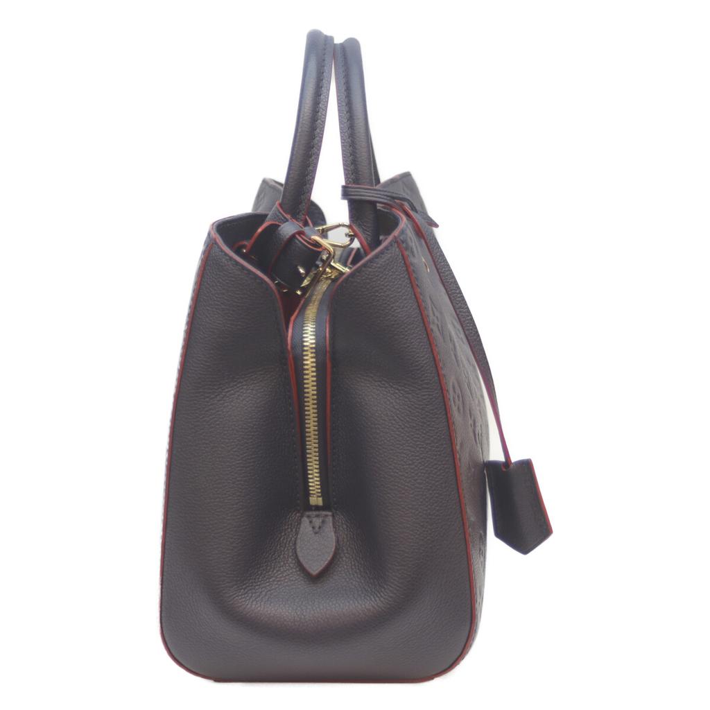 LOUIS VUITTON 2018 M42746 Monogram Amplant Marine Rouge Montaigne MM Handbag Marine RougeUsed