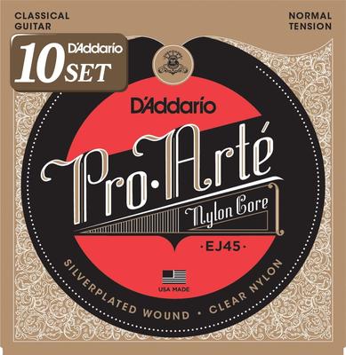 Струны для классической гитары Pro Arte Normal EJ45 x 10 Set D'Addario Silver/Clear []