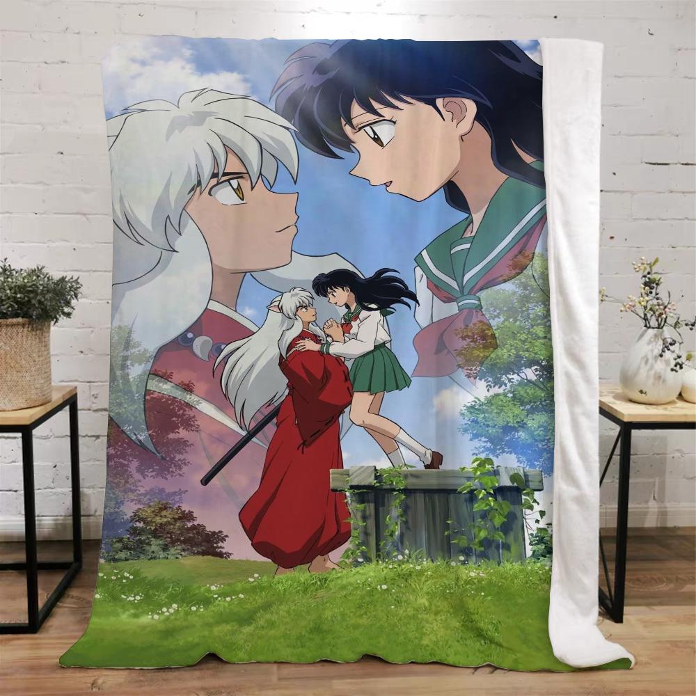 Inuyasha теплые зимние одеяла для дивана, покрывало, плед, роскошное постельное белье, пляжное полотенце, вязаный плед для дома и украшения, колено