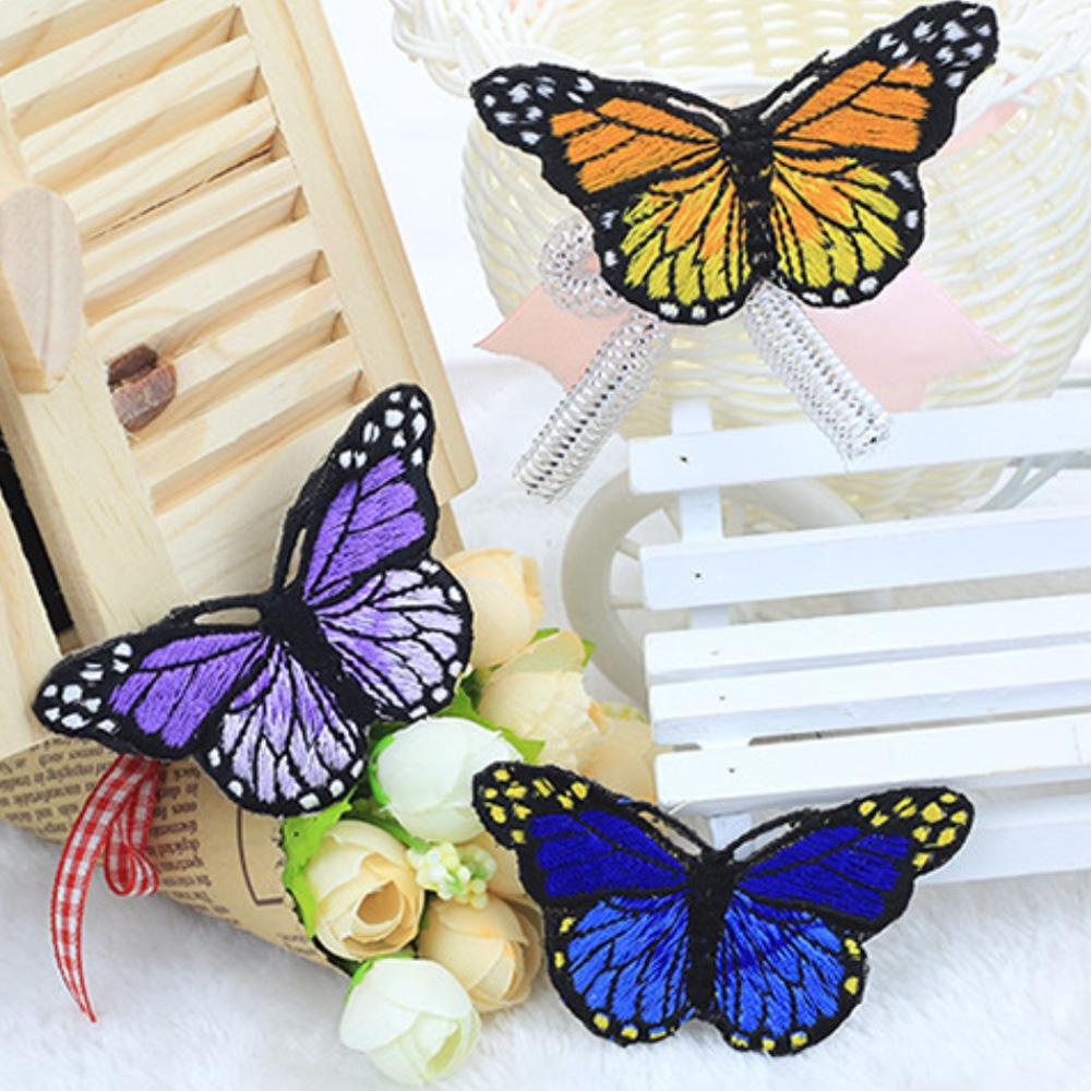 Sewing Badges Printing Butterfly Heat Transfer Sticker Iron On Patche Applique Clothes Patch
