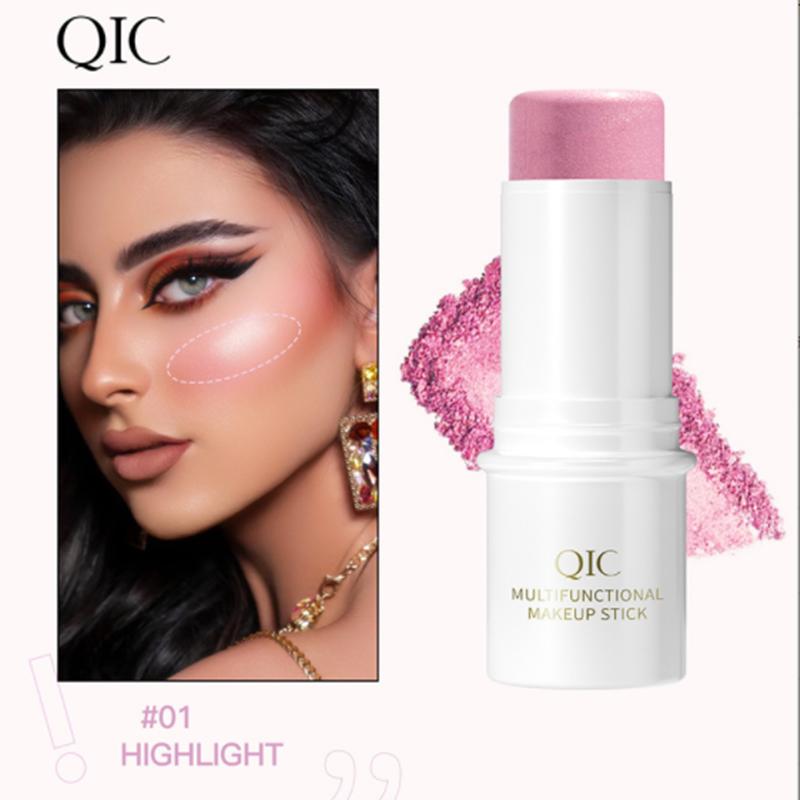 QIC Multi-function Cosmetic Pen Powder Blusher High Gloss Cosmetic Pen Pearl Light Fine Shiny Matte Brightening Facial Makeup Shadow Pen