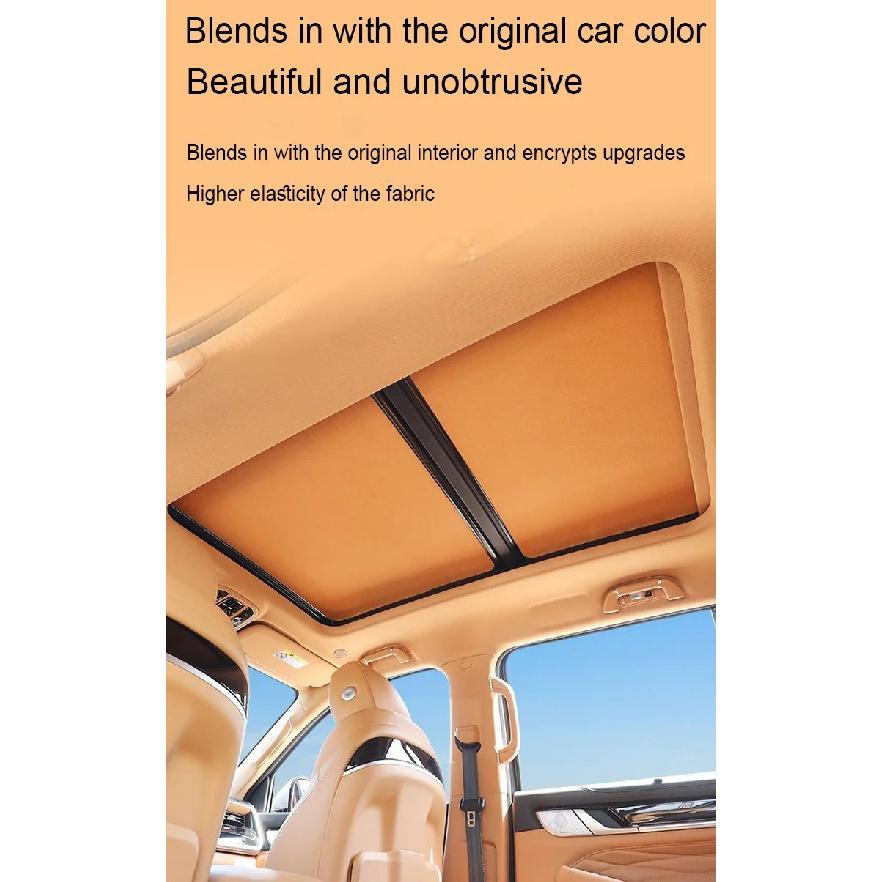 Car Sunroof Insulation Roof Visor For BMW X1 F48 F49 2016~2022 2021 20 MK2 Anti-UV Electrostatic Adsorption Sky Curtain Sunshade